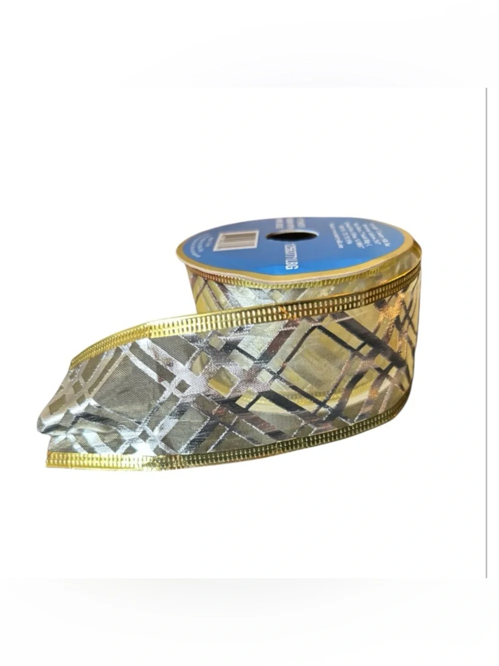 New 9 Feet of Sheer Ribbon with Wire Edge. Brand new in Bag.